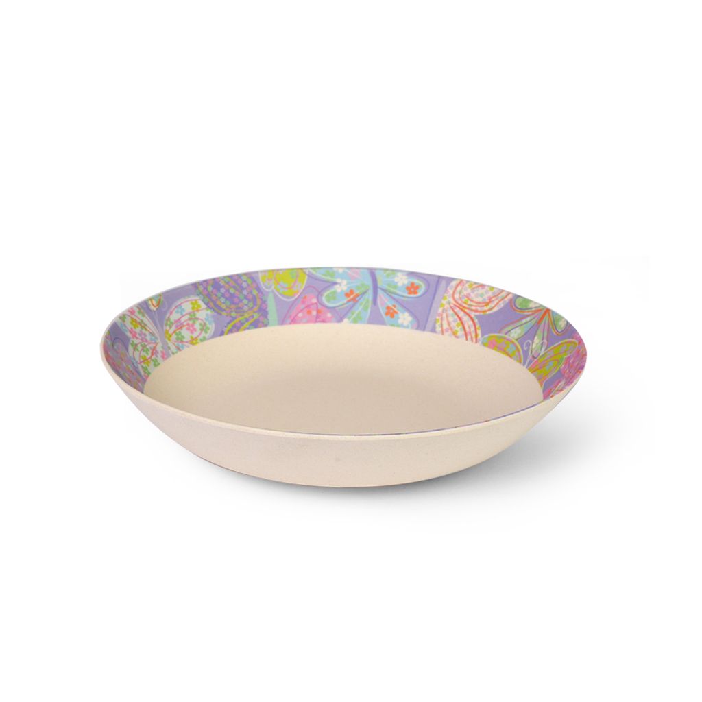 Тарелка глубокая FLOWER 22x4,4 см (бамбуковое волокно)