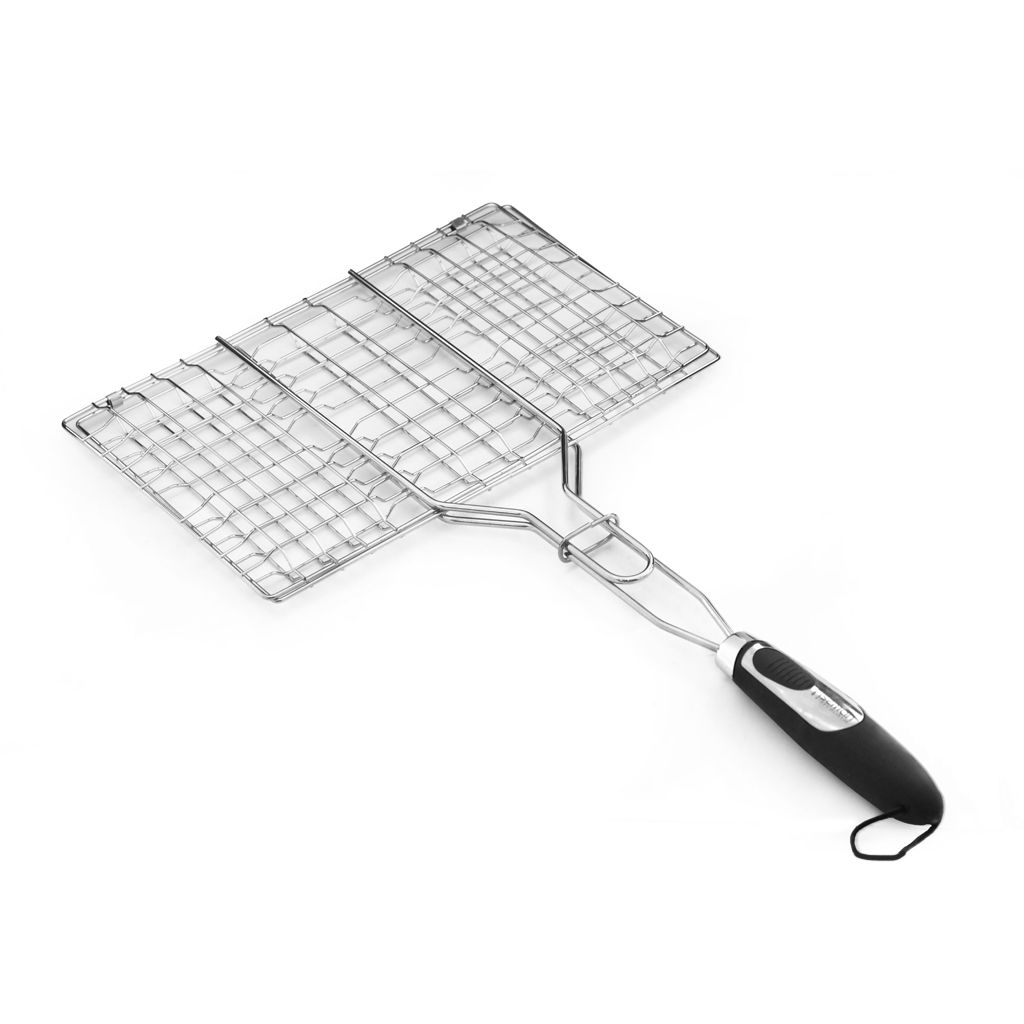 Решетка для стейка 35,5x22,5x2,5 см с пласт. ручкой