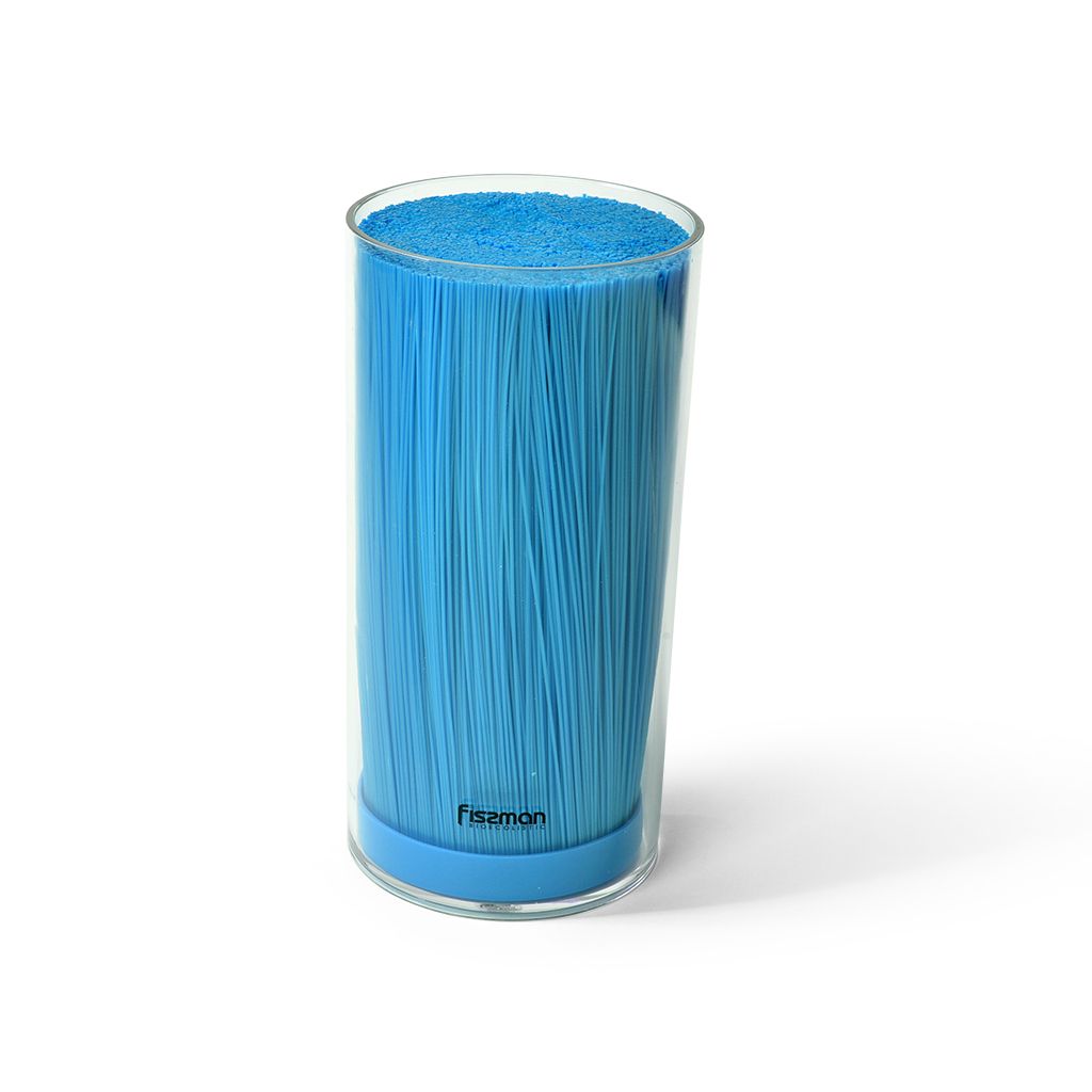 Подставка для кухонных ножей и ножниц 11x22 см ГОЛУБАЯ