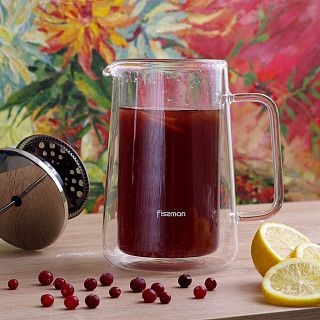 Френч пресс DOPPIO с двойными стенками 1000мл