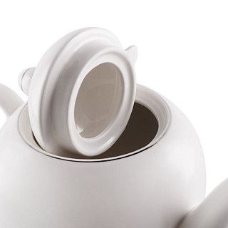 Чайник заварочный ALEKSA 1,1л, цвет белый (фарфор)