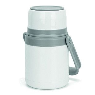 Термос для еды 1000 мл, цвет белый (нерж.сталь)