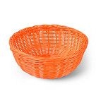 Плетеная корзинка круглая 24x10 см (пластик)