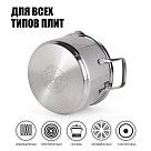 Кастрюля CALLISTO 18x8.5 см / 1,9 л с крышкой (нерж. сталь)