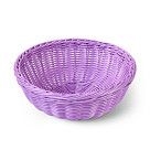 Плетеная корзинка круглая 24x10 см (пластик)