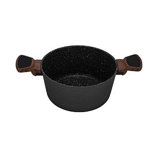 Кастрюля DIAMOND 20x10см / 2,6л со стеклянной крышкой (алюминий)