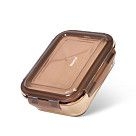 Контейнер с пластиковой крышкой 22x16x7 см / 1520 мл (стекло)