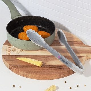 Щипцы MAURIS GREY 23см (нейлон + силикон + нерж.сталь)