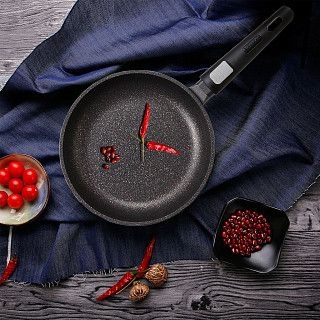 Сковорода для жарки REBUSTO 28x5,0 см со съемной ручкой (алюминий)