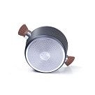 Кастрюля DIAMOND 24x12см / 4,5л со стеклянной крышкой (алюминий)