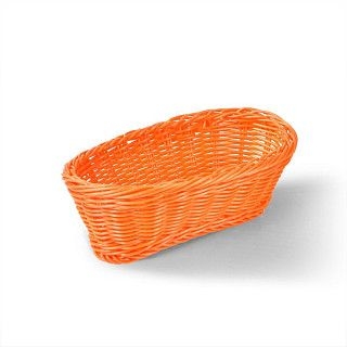 Плетеная корзинка овальная 23x12x8 см (пластик)