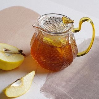 Стеклянный чайник со стеклянным фильтром 600мл