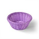 Плетеная корзинка круглая 21x8 см (пластик)