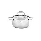 Кастрюля IRON ELEGANCE 16х10 см / 1,85 л со стеклянной крышкой (нер