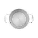 Кастрюля PLATINO 22x12,5 см / 4,4л со стеклянной крышкой (нерж.стал