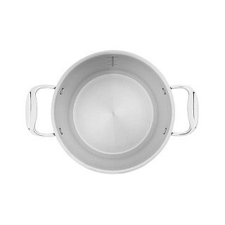 Кастрюля PLATINO 22x12,5 см / 4,4л со стеклянной крышкой (нерж.стал