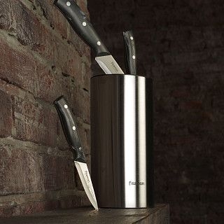 Подставка для хранения кухонных ножей 11x11x22см (нержавеющая сталь
