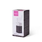 Подставка для хранения ножей 11x11x23см, цвет МРАМОР (пластик)