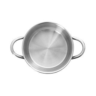 Кастрюля BAMBINO 12x7,5 см / 0,8 л со стекл. крышкой (нерж. сталь)