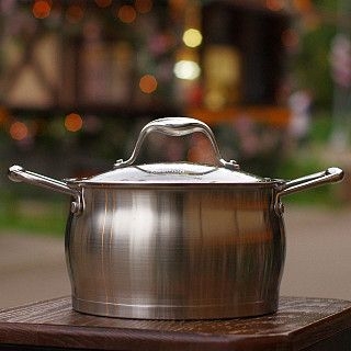 Кастрюля MIRANDA 1,9 л. см со стеклянной крышкой (нерж. сталь)