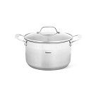 Кастрюля PLATINO 22x12,5 см / 4,4л со стеклянной крышкой (нерж.стал