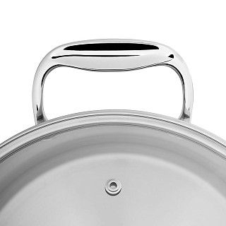 Кастрюля PLATINO 22x12,5 см / 4,4л со стеклянной крышкой (нерж.стал