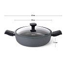 Сотейник алюминиевый со съемными ручками BRILLIANT 28x7,5см / 4,1л