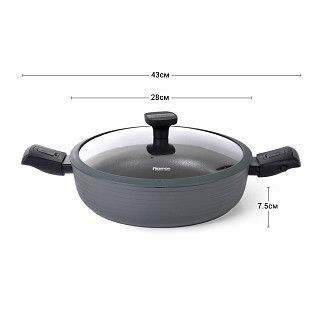 Сотейник алюминиевый со съемными ручками BRILLIANT 28x7,5см / 4,1л