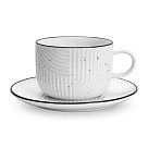 Чашка ART DECO 250мл с блюдцем (фарфор)