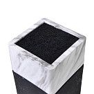 Подставка для хранения ножей 11x11x23см, цвет МРАМОР (пластик)
