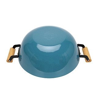 Кастрюля SEAGREEN 32x12,5см / 8л. со стеклянной крышкой (эмалирован