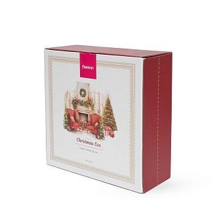 Подставка для торта CHRISTMAS EVE 28см цвет красный (фарфор)