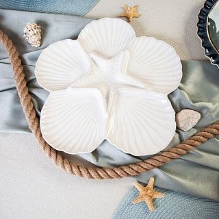 Менажница SEA SHELL 32см (фарфор)