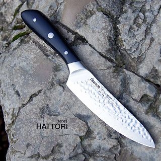 Поварской нож HATTORI 16см hammered (420J2 сталь)