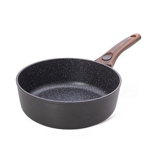 Глубокая cковорода CAPELLA 24x7,5см со съемной ручкой и стеклянной