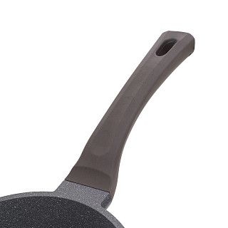 Сковорода для жарки UNIQUE PRO 28x7см со стеклянной крышкой (алюми