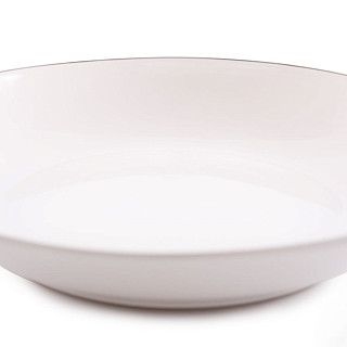 Тарелка глубокая ALEKSA 20,5см, цвет белый (фарфор)