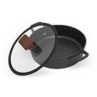 Сотейник FILOMENA  28x7,5см / 3,5л со стеклянной крышкой (алюминий