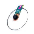 Крышка 28 см со стальным ободком, цвет Черный (стекло)