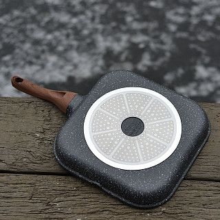 Квадратная сковорода-гриль DAKJJIM 28x4,5 см (алюминий)