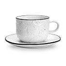 Чашка ART DECO 120мл с блюдцем (фарфор)