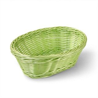 Плетеная корзинка овальная 24x17x9 см (пластик)