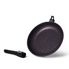 Сковорода для жарки REBUSTO 26x4,7 см со съемной ручкой (алюминий)