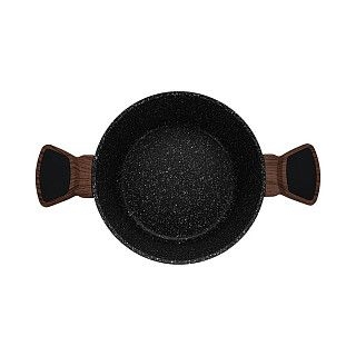 Кастрюля DIAMOND 20x10см / 2,6л со стеклянной крышкой (алюминий)