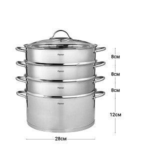 Пароварка для мантов BARAKAT 28x12 см (нерж. сталь)