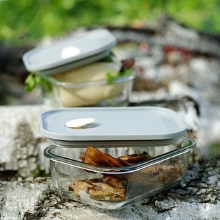 Набор стеклянных контейнеров 2шт 450 / 580мл