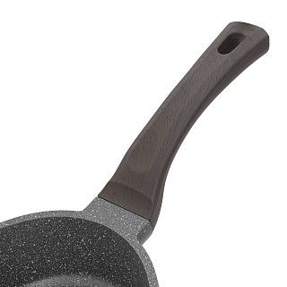 Сковорода для жарки UNIQUE PRO 20x5,9см со стеклянной крышкой (алю