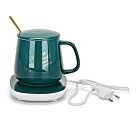 Подарочный набор кружка с подогревателем 350мл, цвет Белый (керамик