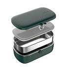 Ланч-бокс с функцией подогрева для авто 900мл (пластик + нерж.сталь