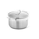 Кастрюля PLATINO 22x12,5 см / 4,4л со стеклянной крышкой (нерж.стал